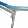 Chaise longue de jardin en aluminium avec pare-soleil Riccione 