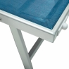 Chaise longue de jardin en aluminium avec pare-soleil Riccione 