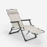 Sedia sdraio per spiaggia e giardino pieghevole multiposizione Emily Lux Zero Gravity 