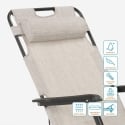 Sedia sdraio per spiaggia e giardino pieghevole multiposizione Emily Lux Zero Gravity 