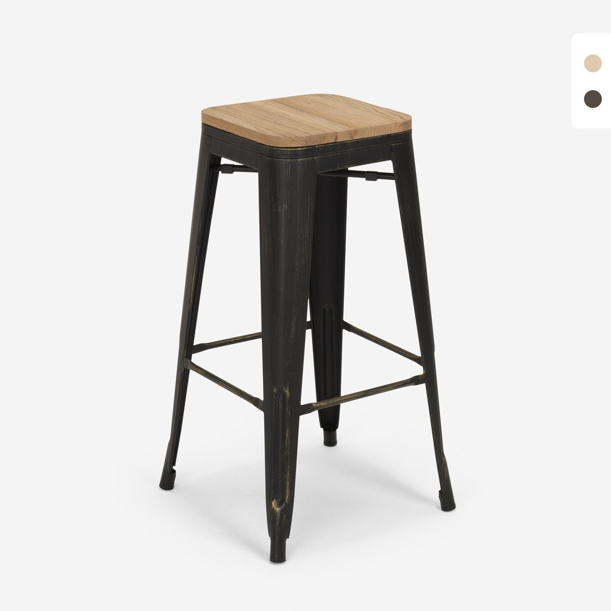 design hocker aus metall und holz 78cm hoch im industriellen stil für bar küchen brush up Aktion design hocker aus metall und holz 78cm hoch im industriellen stil für bar küchen brush up Aktion