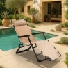 2 Sedie sdraio spiaggia giardino pieghevole multiposizione Emily Lux Zero Gravity Prezzo