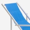 2er Set Strandliegen Liegestühle Sonnenliegen mit Armlehnen aus Aluminium Riccione Gold Lux 