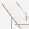 4 Sedie sdraio mare spiaggia braccioli alluminio pieghevole Riccione Gold Lux 