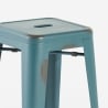 tabouret de bar vintage en métal design industriel style steel stale 78cm Dimensions