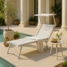 Bain de soleil transat de plage professionnel pare-soleil Santorini Remises