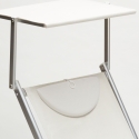 4er Set professionelle Strandliegen aus Aluminium mit Dach Santorini 