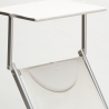 4er Set professionelle Strandliegen aus Aluminium mit Dach Santorini 