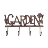Appendino in ghisa da parete con 4 ganci Garden Promozione
