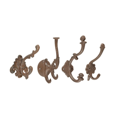 Set 4 appendini in ghisa da parete assortiti stile classico Promozione