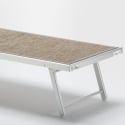 Lettino spiaggia mare prendisole in alluminio Santorini Limited Edition 
