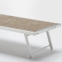 Transat de plage bain de soleil en aluminium Santorini Limited Edition 