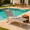 Transat de plage bain de soleil en aluminium Santorini Limited Edition Remises