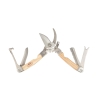 Outil de jardin multifonction sécateur en acier et bois Promotion