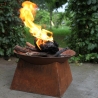Feuerschale für den Außenbereich in Rostoptik aus Metall Lagerbestand