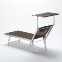 2er Set Liegestühle Strandliegen Sonnenliegen aus Aluminium für den Strand Santorini Limited Edition Auswahl
