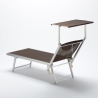 2 Lettini spiaggia mare prendisole alluminio Santorini Limited Edition Scelta