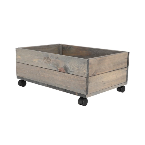 FSC-Holzpflanzkübel mit Rollen 59x39,2x25,2cm Aktion
