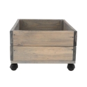 FSC-Holzpflanzkübel mit Rollen 59x39,2x25,2cm Sales