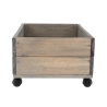 FSC-Holzpflanzkübel mit Rollen 59x39,2x25,2cm Sales