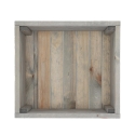Pflanzkübel aus Holz mit Rollen für Terrassen und Gärten 38,5x35,5x25cm Rabatte