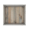 Pflanzkübel aus Holz mit Rollen für Terrassen und Gärten 38,5x35,5x25cm Rabatte