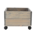 Pflanzkübel aus Holz mit Rollen für Terrassen und Gärten 38,5x35,5x25cm Sales