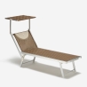 4 transats de plage bains de soleil en aluminium Santorini Limited Edition Modèle