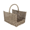 Panier à bûches en osier avec poignée 45,8x36x51,5 cm Réductions