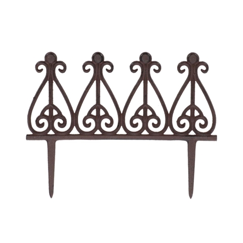 Recinzione bordura per aiuole in ghisa decorativa 38cm Promozione