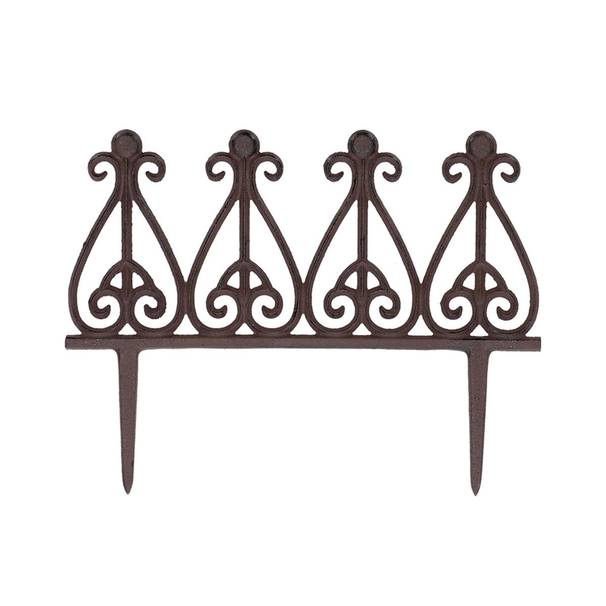 Recinzione bordura per aiuole in ghisa decorativa 38cm Promozione