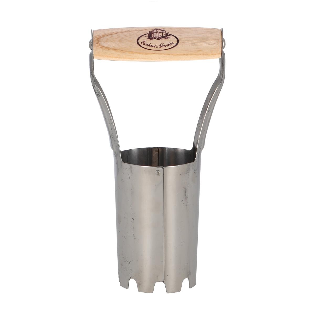 Plantoir à bulbes en acier inoxydable avec manche en bois Promotion Plantoir à bulbes en acier inoxydable avec manche en bois Promotion