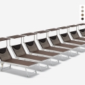 20 transats de plage bains de soleil en aluminium Santorini Limited Edition Promotion