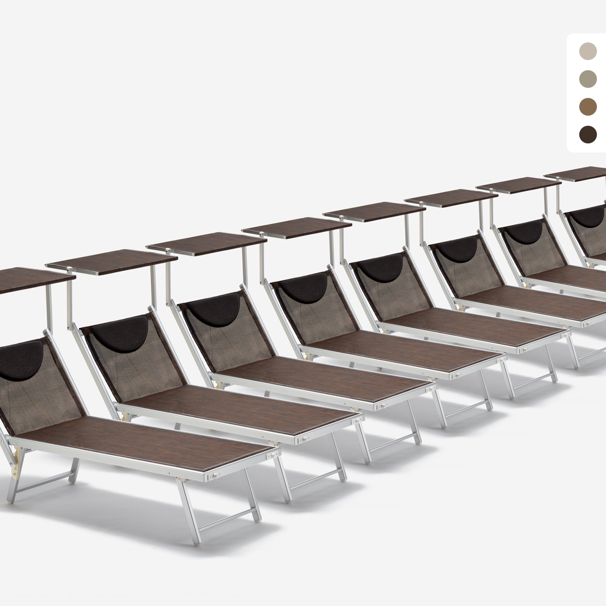 20 transats de plage bains de soleil en aluminium Santorini Limited Edition Promotion 20 transats de plage bains de soleil en aluminium Santorini Limited Edition Promotion