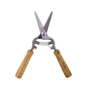 Ciseaux de jardinage pour fleurs en acier et bois de frêne Promotion