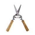 Ciseaux de jardinage pour fleurs en acier et bois de frêne Promotion