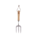 Fourche de jardinage en acier inoxydable avec manche en bois Promotion