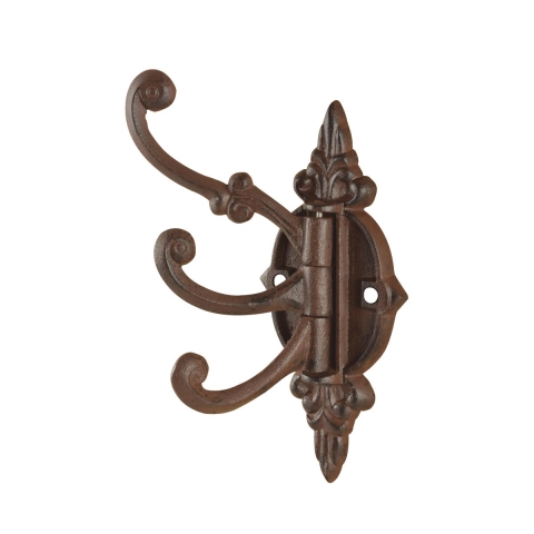 Appendino da parete decorativo con 3 ganci girevoli in ghisa Promozione