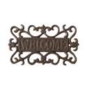 Gusseiserne Wanddekoration für außen – "Welcome"-Schild Aktion