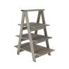 Étagère triangulaire en bois pour pots de fleurs avec 4 étagères Promotion