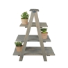 Étagère triangulaire en bois pour pots de fleurs avec 4 étagères Vente