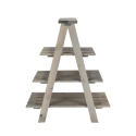 Étagère triangulaire en bois pour pots de fleurs avec 4 étagères Remises
