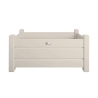Set 2 fioriere rettangolari in legno bianco per giardino terrazza Offerta