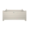 Set 2 fioriere rettangolari in legno bianco per giardino terrazza Saldi
