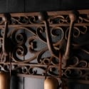Porte-outils mural en fonte avec 3 crochets décoratifs Remises
