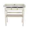Établi en bois avec plateau en métal galvanisé et 3 tiroirs Dimensions