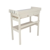 Établi en bois avec plateau en métal galvanisé et 3 tiroirs 
