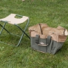 Tabouret pliant avec sac porte-outils de jardinage Remises