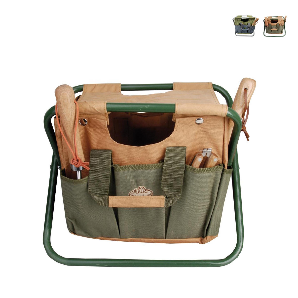 Tabouret pliant avec sac porte-outils de jardinage Promotion Tabouret pliant avec sac porte-outils de jardinage Promotion