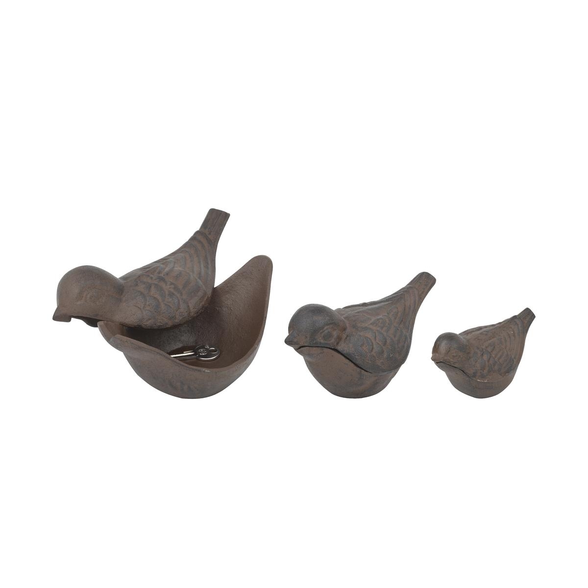 Set aus 3 Matroschka-Schlüsselanhängern in Form von Gusseisenvögeln, aufklappbar Aktion Set aus 3 Matroschka-Schlüsselanhängern in Form von Gusseisenvögeln, aufklappbar Aktion